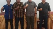 Pengurus PWI Jambi dan juga sebagai Panitia Pelaksana melakukan kunjungan dan silaturahmi kepada pemerintah kab Merangin Provinsi Jambi.