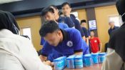 Memperingati Hari Bakti Pemasyarakatan (HBP) ke-62, Rumah Tahanan Negara (Rutan) Kelas IIB Pandeglang menggelar kegiatan tes urine bagi pegawai dan Warga Binaan Pemasyarakatan