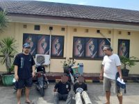 Unit Reskrim Polsek Cikande Polres Serang berhasil membekuk dua orang pria pelaku pencurian kendaraan bermotor (curanmor).